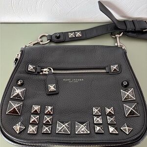 Marc Jacobs Black Studded Crossbody Bag